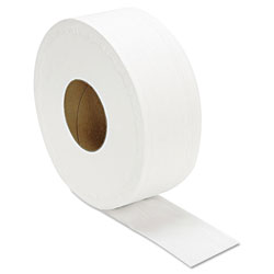 GEN JRT Jumbo Bath Tissue, Septic Safe, 2-Ply, White, 3.3 in x 1000 ft, 12/Carton