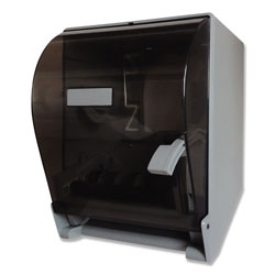 GEN Lever Action Roll Towel Dispenser, 11 1/4 in x 9 1/2 in x 14 3/8 in, Transparent