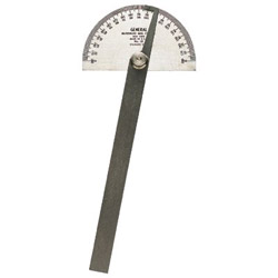 General Tools Stainless Steel Protractors, 6 in, Round Head