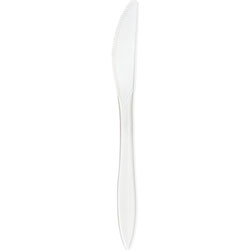 Genuine Joe 20001 White Plastic Knives, Medium Weight