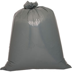Genuine Joe Black Flat-Bottom Trash Bags, 55 Gallon, 39 in X 56 in, Case of 50