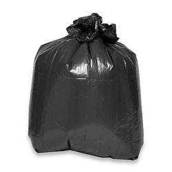 Genuine Joe Black Trash Bags, 16 Gallon, Case of 100