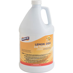 Genuine Joe Dishwashing Liquid, 1 Gallon, 4/CT, Lemon Scent