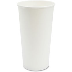 Genuine Joe Hot Coffee Cups, 20oz., 20PK/CT, White