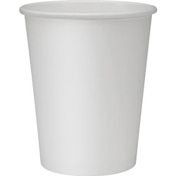 Genuine Joe Hot Cups, 8 OZ, White, Case of 1000