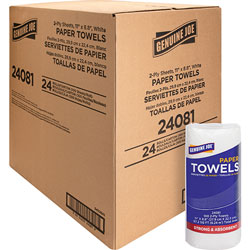 Genuine Joe Paper Towels Roll, 2-Ply, 100 Sheets/Roll, 11 in x 9 in, 24RL/CT, WE