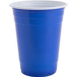 Genuine Joe Party Cups, 16oz., Blue