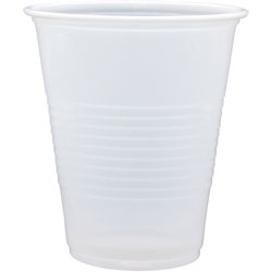Genuine Joe Translucent Plastic Beverage Cups, 7 oz, 2500 / Carton, Translucent