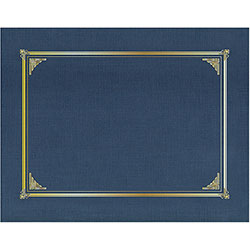 Geographics Classic Letter Recycled Presentation Cover - 8 1/2 in x 11 in - Card Stock, Linen - Navy Blue - 25 / Box