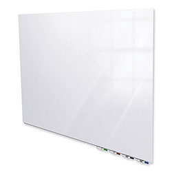 Ghent MFG Aria Low Profile Magnetic Glass Whiteboard, 120 x 48, White Surface