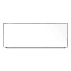 Ghent MFG Magnetic Porcelain Whiteboard with Aluminum Frame, 144.59 x 60.47, White Surface, Satin Aluminum Frame