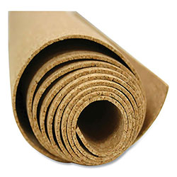 Ghent MFG Natural Cork Roll, 0.25 in Thick, 144 x 48.5, Natural Brown Surface