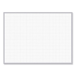 Ghent MFG Non-Magnetic Whiteboard with Aluminum Frame, 48 x 35.81, White Surface, Satin Aluminum Frame