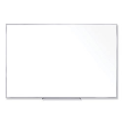 Ghent MFG Non-Magnetic Whiteboard with Aluminum Frame, 60.63 x 48.47, White Surface, Satin Aluminum Frame