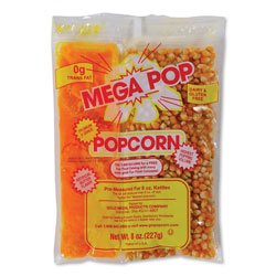Gold Medal Products Mega Pop Popcorn, Butter, 8 oz Bag, 36 Bags/Carton