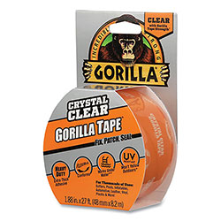 Gorilla Glue Crystal Clear Tape, 3 in Core, 1.88 in x 9 yds