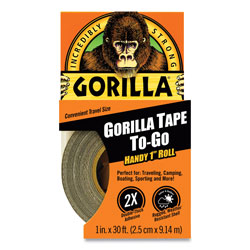 Gorilla Glue Gorilla Tape, 1.5 in Core, 1 in x 10 yds, Black