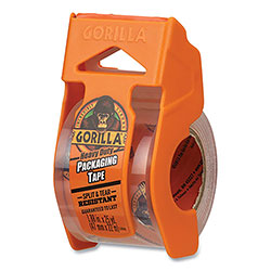 Gorilla Glue Heavy Duty Packaging Tape with Dispenser, 1.88 in x 25 yds, Clear, 4/Pack