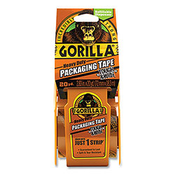 Gorilla Glue Heavy Duty Tough and Wide Packaging Tape with Dispenser, 2.88 in x 20 yds, Clear