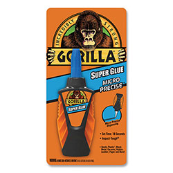 Gorilla Glue Super Glue Micro Precise, 0.19 oz, Dries Clear, 4/Carton