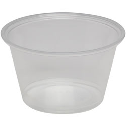 GP Portion Cup, 4 oz., 2-9/10 inWx2-9/10 inLx1-7/10 inH, 2400/CT, Clear