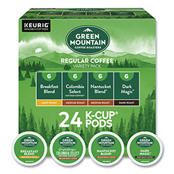 Green Mountain Regular Variety Pack Coffee K-Cups, Assorted Flavors, 24/Box