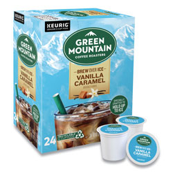 Green Mountain Vanilla Caramel Brew Over Ice Coffee K-Cups, 24/Box