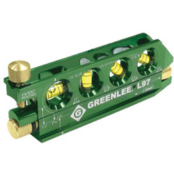 Greenlee Mini-Magnet Laser Level, 5.63 in L, 80 yd Range, 4 Vials, Aluminum