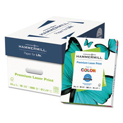 Hammermill Premium Laser Print Paper, 98 Bright, 24lb, 8.5 x 11, White, 500/Ream