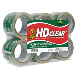 Henkel Consumer Adhesives Heavy-Duty Carton Packaging Tape, 3 in Core, 3 in x 54.6 yds, Clear, 6/Pack