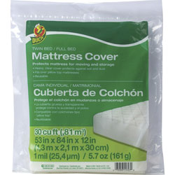 Henkel Consumer Adhesives Mattress Cover, Twin/Full, 53 inWx84 inLx12 inH, Clear