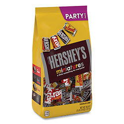 Hershey's® Chocolate Miniatures Party Pack Assortment, 35.9 oz Bag, 2 Bags/Carton