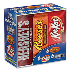Hershey's® Full Size Chocolate Candy Bar Variety Pack, Assorted 1.5 oz Bar, 18 Bars/Box