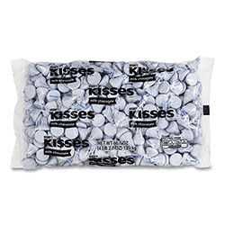 Hershey's® KISSES, Milk Chocolate, White Wrappers, 66.7 oz Bag