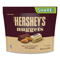 Hershey's® Nuggets Share Pack, Milk Chocolate with Almonds, 10.1 oz Bag, 3/Pack