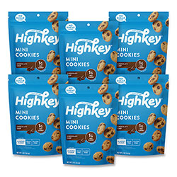 HighKey® Chocolate Chip Cookies, 2 oz, Bag, 6/Carton