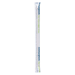 Hoffmaster Aardvark Paper Straws, 5.75 in, Black, 3,200/Carton