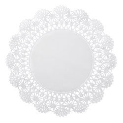 Hoffmaster Cambridge Lace Doilies, Round, 8 in, White, 1000/Carton