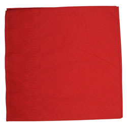 Hoffmaster Cellutex Table Covers, Tissue/Polylined, 54 in x 108 in, Red, 25/Carton