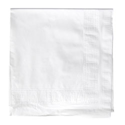 Hoffmaster Cellutex Tablecover, Tissue/Poly Lined, 54 in x 108", White, 25/Carton (HFM210130)
