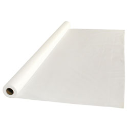 Hoffmaster Plastic Roll Tablecover, 40 in x 100 ft, White