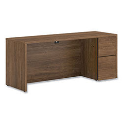 Hon 10500 Series Full-Height Right Pedestal Credenza, 72 in x 24 in x 29.5 in, Pinnacle