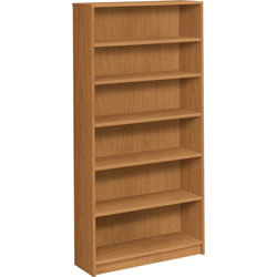Hon 1870 Series Bookcase, Six Shelf, 36w x 11 1/2d x 72 5/8h, Harvest