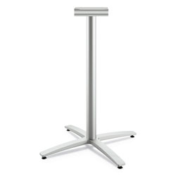 Hon Between Standing-Height X-Base for 42 in Table Tops, Silver