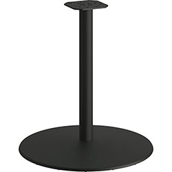Hon Between Table Disc Base f/ 30 in Tabletop - Round Base - 25.83 in, x 25.83 in x 27.80 in Depth, Charblack
