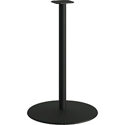 Hon Between Table Disc Base f/ 42 in Tabletop - Round Base - 29.50 in Height, Charcoal Black