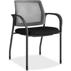 Hon Guest Chair, Reactiv, Stacking, 25 inX21-3/4 inX33-1/2 in , Black