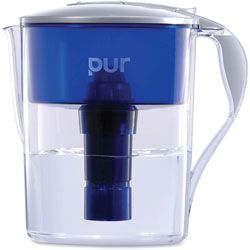 Honeywell 40 Gal Pitcher, Pur Led, 11.25 in x 10.63 in x 6.75 in, Blue/Gray