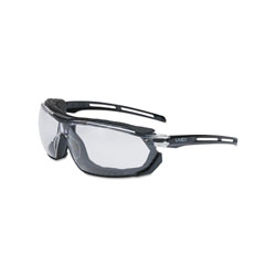 Honeywell Tirade™ Sealed Eyewear, Clear Lens, Uvextra® AF, Black/Gray Frame, TPR