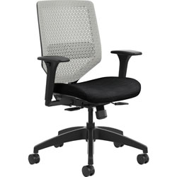 Hon Task Chair, Mesh Back, 29-3/4 in x 29 in x 42 in, Titanium Back/BK